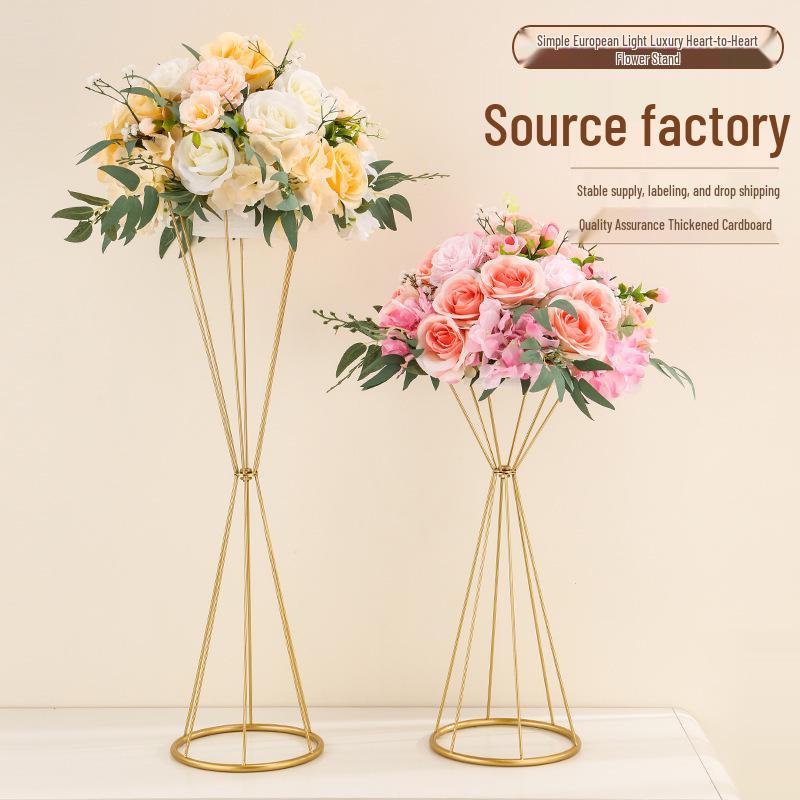 Metal Tabletop Floral Arrangement Stand for Weddings and Events