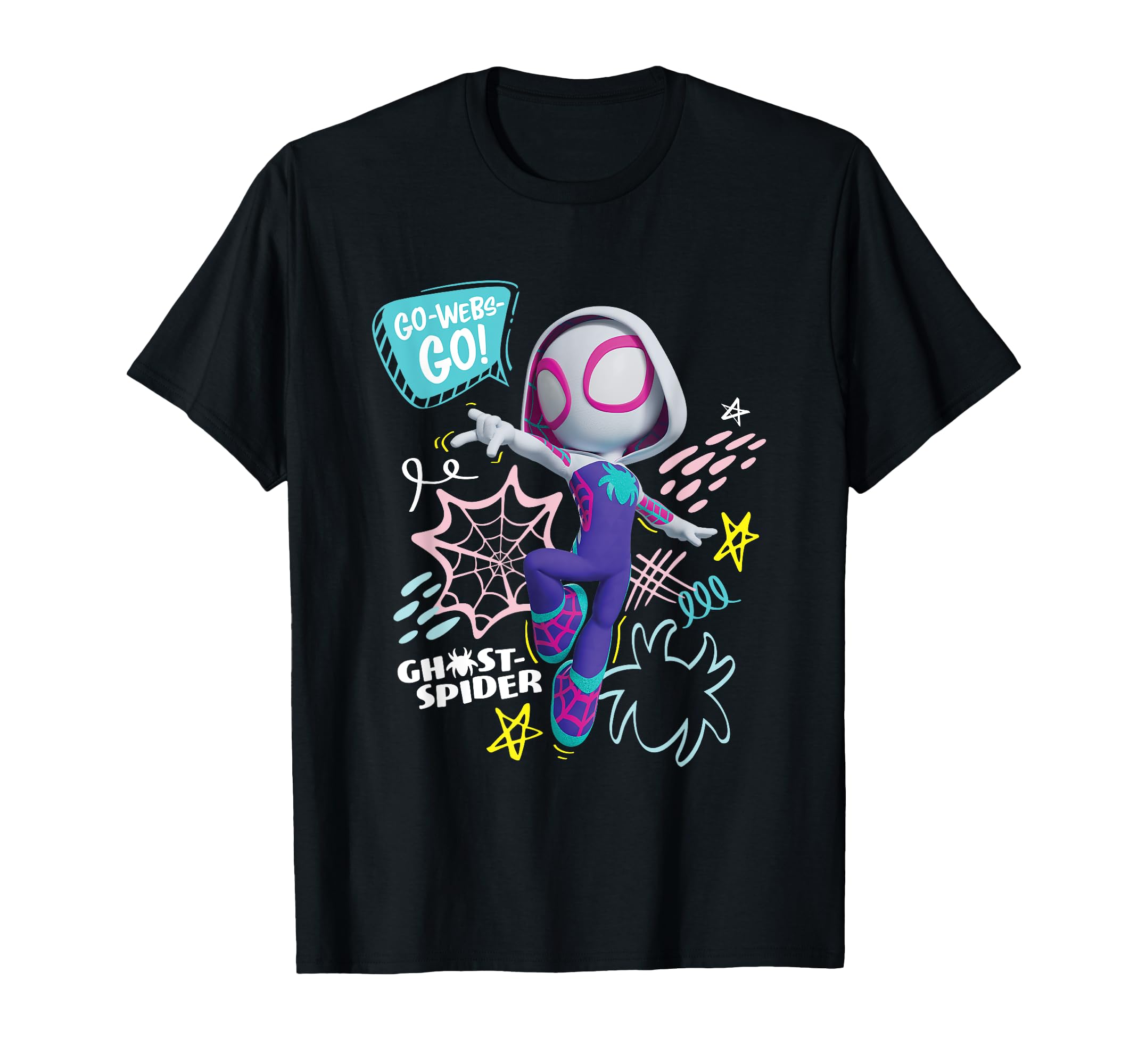 

Marvel Spidey and His Amazing Friends Ghost-Spider Go Webs! T-Shirt