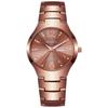 Tungsten Steel Mens Quartz Watch With Calendar Waterproof For Business Use