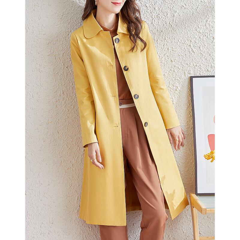 Sisui Nianhua Elegant Loose-Fit Ladies Trench Coat