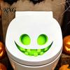 Halloween Ghost Face Decorations Glow In The Dark Sticker, Self-adhesive Shape Decals, Waterproof Luminous Wall Decals PVC Stickers, for Walls Toilets