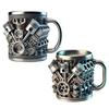 Coffee Mug Reusable Creative Car V8 Engines Water Container Funny Drinking Accessories Portable Stainless Steel Juice Beer Cup