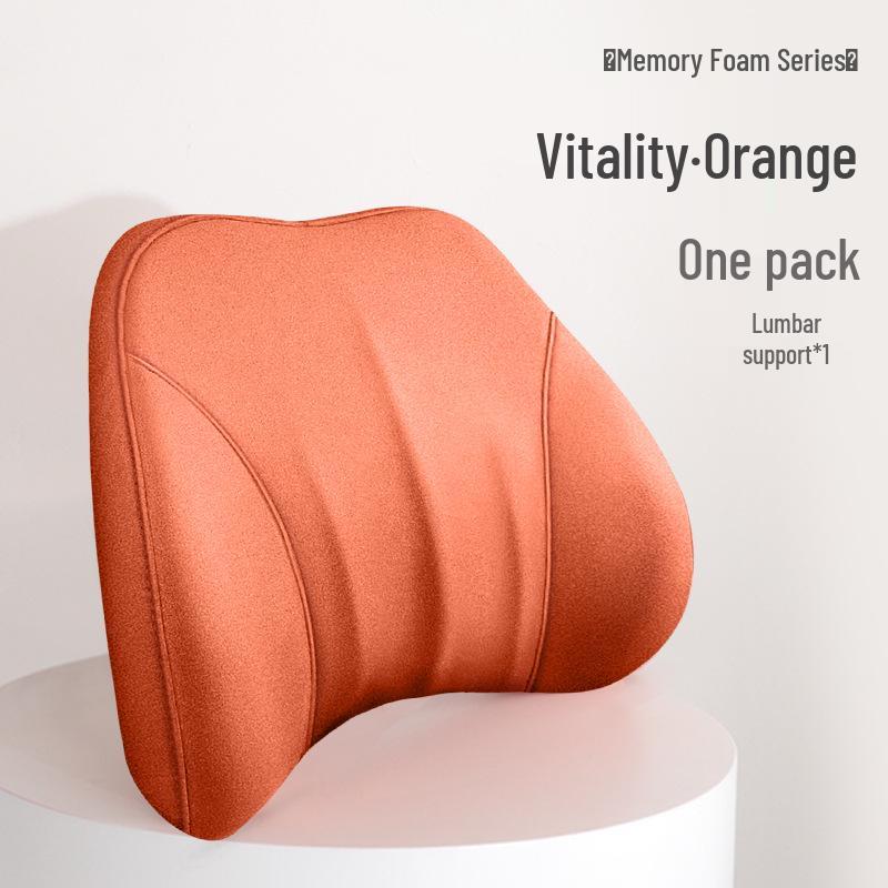 Cloud-Like Suede Memory Foam Headrest & Lumbar Support: Breathable Universal Car Cushion & Neck Pillow