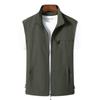 2024 Men's Lightweight Vest for Spring/Autumn - Middle-Aged & Elderly with Pockets