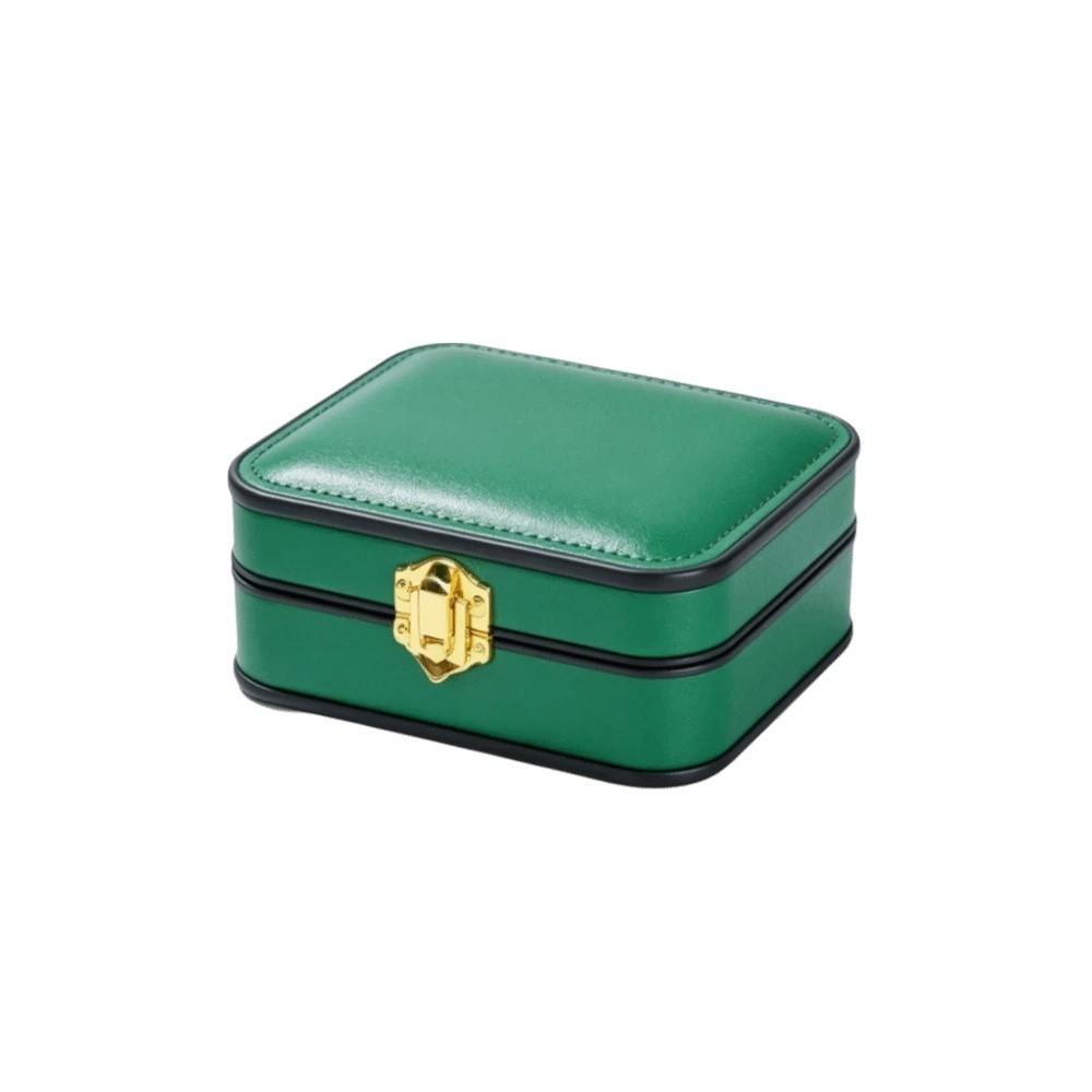 PU Leather Lockable Jewelry Box Lockable Jewelry Storage Case Portable Jewelry Case Girls