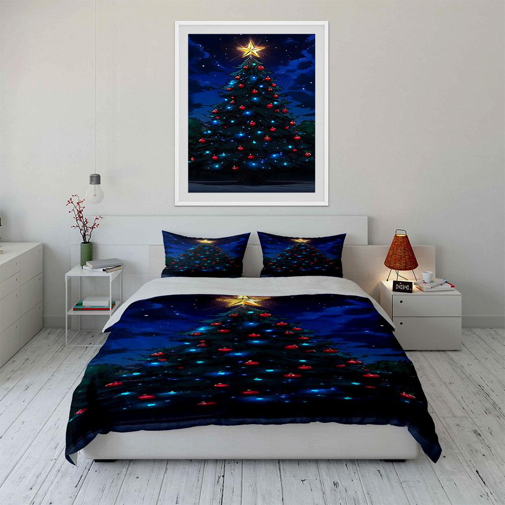 Golden starry night. Bedding sets Duvet cover sets Duvet covers Pillowcases(1*Duvet Cover 2*Pillowcases without duvet insert)