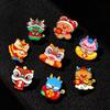 Loong Acrylic Spring Festival Pin Dancing Lion Chinese Style Pin Jewelry Lion Dance Brooch  Skirts