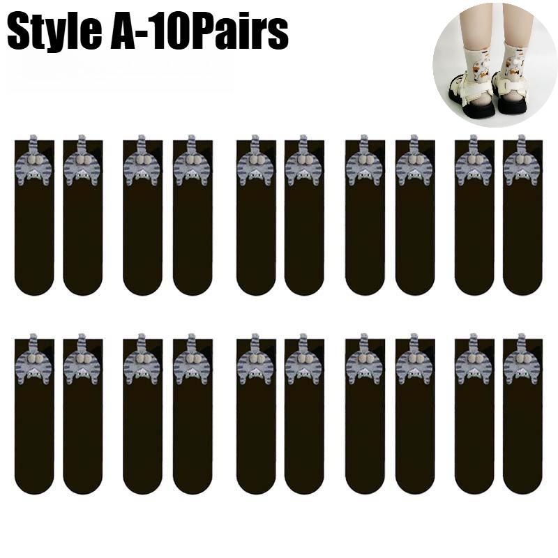 Cat Testicles Socks Women Playful Cartoon Abstract Crew Socks Cotton Comfortable Moisture Absorbing Mid Calf Funny Socks