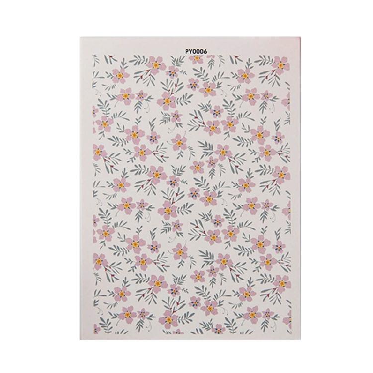 Floral Transfer Sheet for Clay Jewelry, Water Soluble Clay Transfer Paper