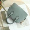 Mini Cowhide Crossbody Bowling Bag with Zipper - Classic Shell Design