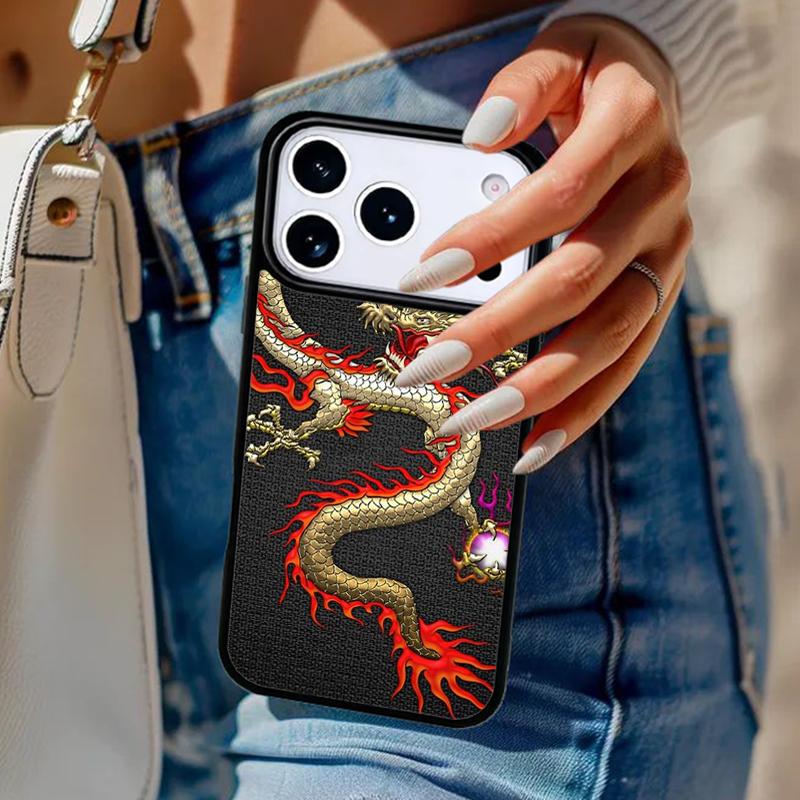 Asian Chinese Dragon Phone Case For iPhone 17 Air 14 15 13 12 Max Cover For Apple 14 15 16 16e 11 Pro Max Plus Coque