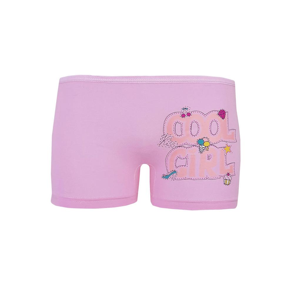 5li Kız Çocuk Boxer Renkli Baskılı Pamuklu Neşeli