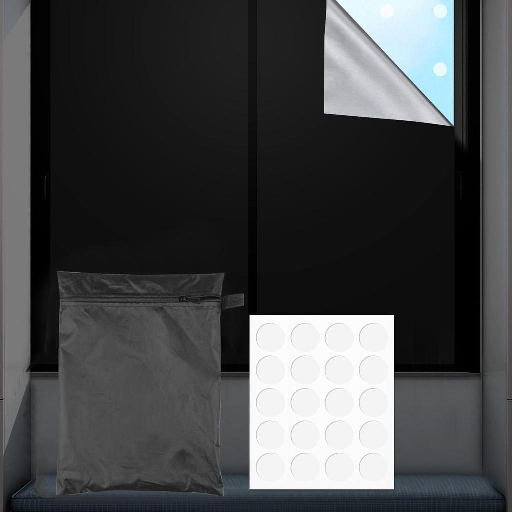 Blackout Shades Magnetic Travel Blackout Curtains Home Accessories For Car Rental Travel Vehicle Offices Trailer Door Patio