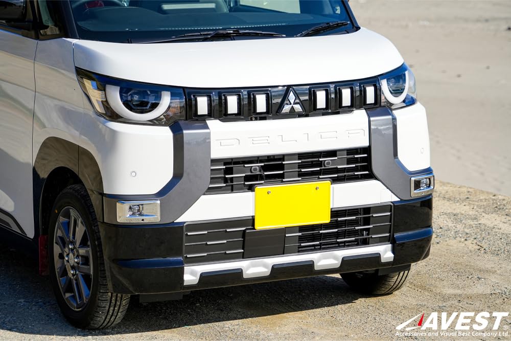 Delica Mini Fog Garnish, 2P Plated, Silver, AVEST DELICA MINI Exterior Part, Fog Light,