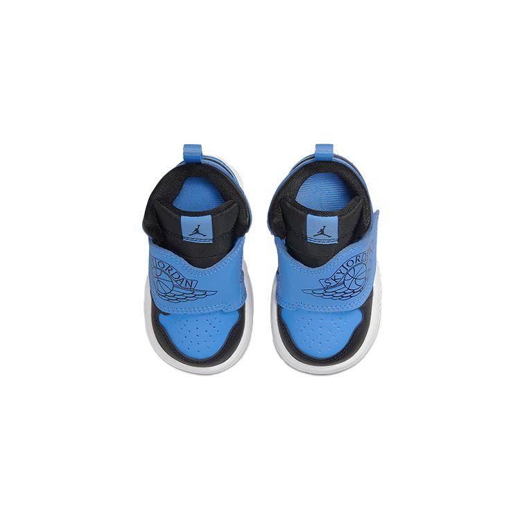 Air Jordan Sky Jordan 1 TD University Blue Baby Sneakers Black White BQ7196-041