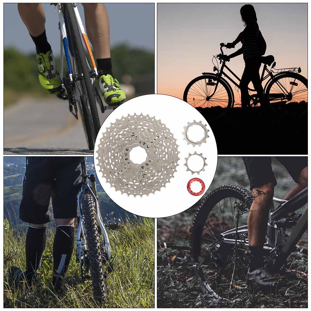 8 Speed 11-40T Mountain Bike Steel Cassette Freewheel Bicycle Accessory Silver
