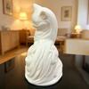 Minimalist Elegant Cat Statue 3D Printed Feline Figurine Modern Desktop Ornament for Bedroom Living Room Office Desk Decor