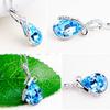 Silver Plated Angel Tear Necklace Elegant Collarbone Chain for Women Fashion Jewelry Gift