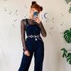 Moon Sun Pendant Girdles Gothic Jeans Pants Accessories Waist Chain Fashion Jewelry Metal Belts