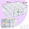 Large Capacity Clear Trading Card Storage Case with Flip-Up Dividers, Rounded Corners, and Dust Protection for Deck Storage and Small Organizing