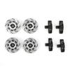 Emoshayoga RC Car Brake Disc, Durable Wheel Brake Disc Rotor Anti Rust Brake Disc Drive Hub Fit for Unlimited Desert Racer UDR 1/7 RC Car(black)