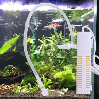 Plastic Submersible Aquarium Filter USB Aquarium Internal Filter Air Pump Wave Maker  Fish Tank