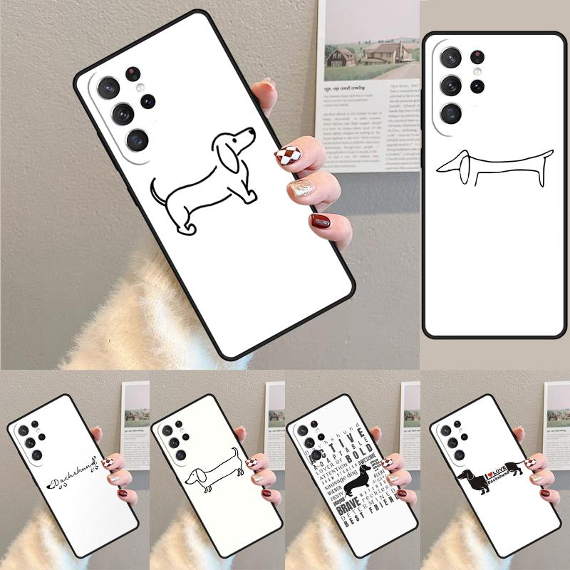 Dachshund Sausage Art Phone Case for Samsung Galaxy Note 10 Pro S26 Ultra S23 S24 FE S25 S21 S22 PLUS Shockproof Cove