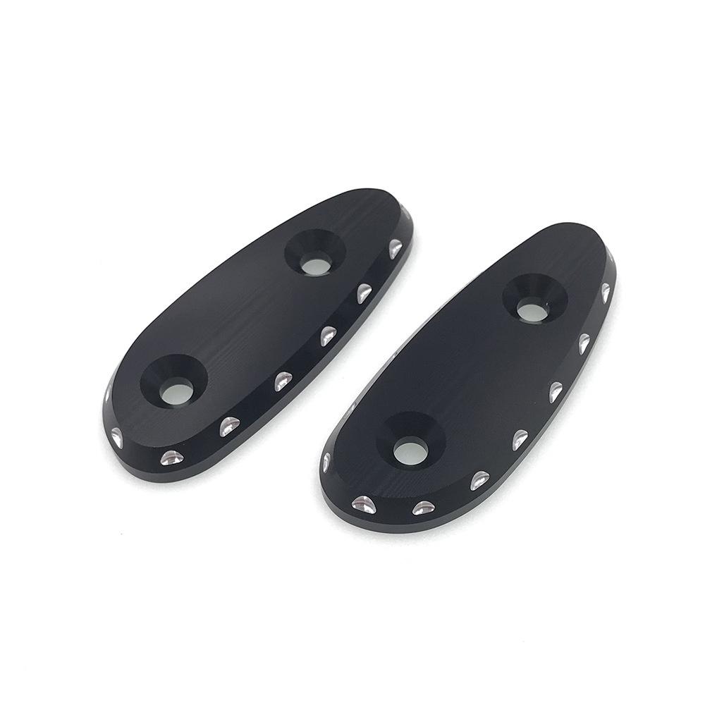 2x Mirror Hole Covers Block Off Cap Base For SUZUKI HAYABUSA GSX1300R 1999-2020