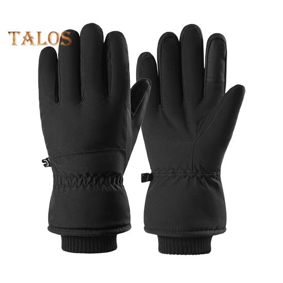 

Зимові терморукавички для жінок, чоловіків, теплі вітрозахисні рукавички для активного відпочинку з сенсорним екраном для пальців для холодної погоди, лиж, бігу, велосипеда чорний