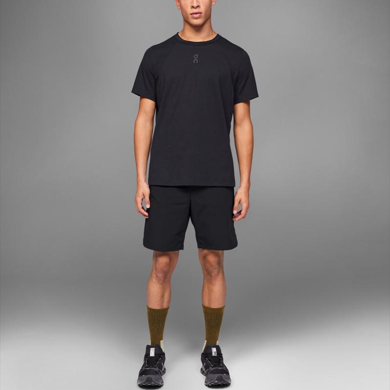 On Trek Shorts Einfarbig Weich Bequem Fashi Lässige Shorts Herrenshorts Schwarz 1ME10120553