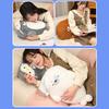 Seal Plush Pillow Sleeping Seal Stuffed Animal with Removable Accessories Soft Cuddly Pillow for Hugging
