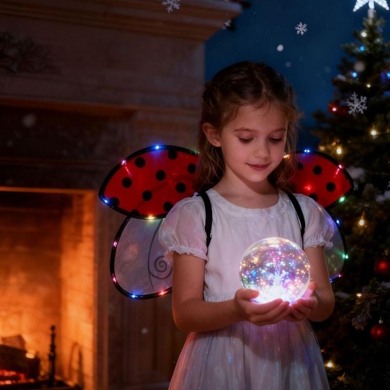 Realistic Ladybugs Wing For Halloween Cosplay And Themed Parties Easy Wear Design Safe Role Play Wing For Children