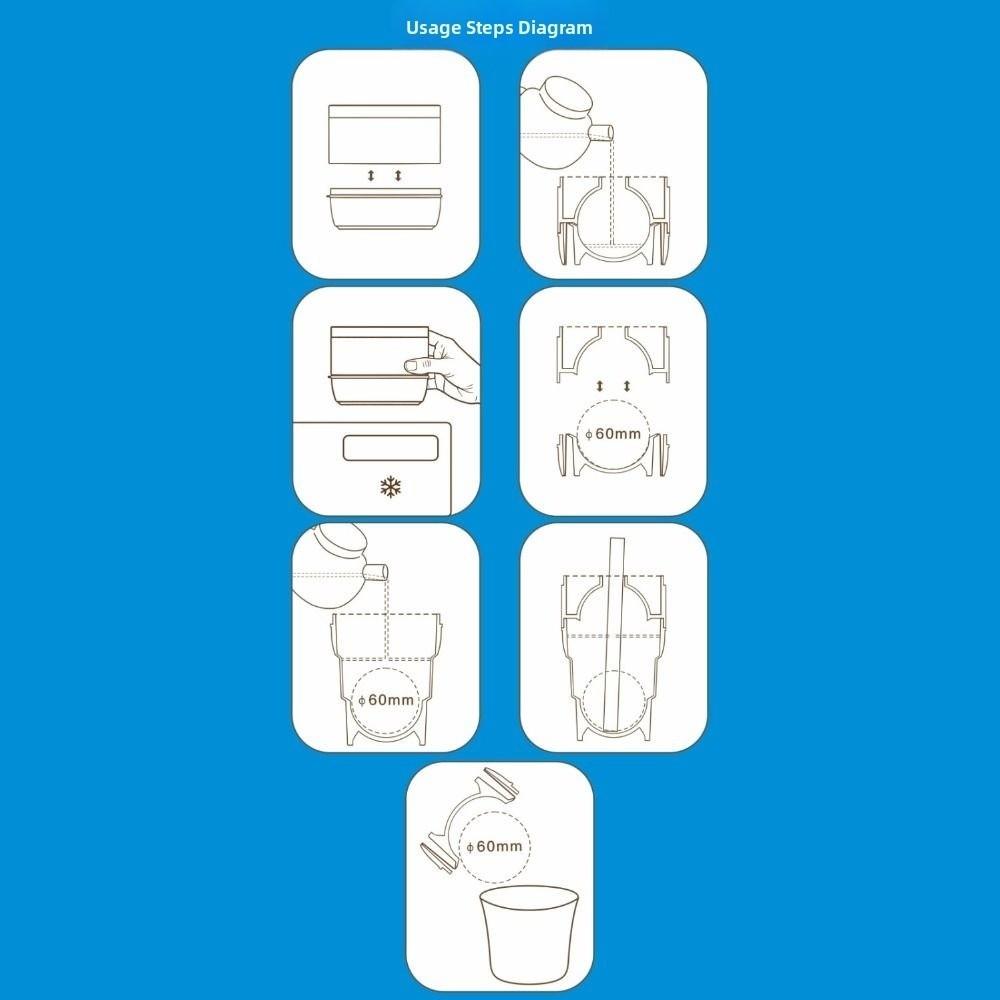Creative Ice Maker & Drinking Cup Leak-Proof Ice Cube Water Bottle Ice Cube Kettle  Office