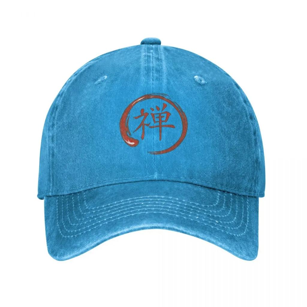 Kanji Japanese Symbol for Zen Enso Red Baseball Cap Gentleman Hat Brand Man Caps Bobble Hat Men'S Cap Women'S