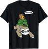 Sloth Turtle Snail Piggyback Animal Running Wild T-Shirt