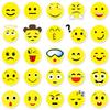 50 Smiley Face Stickers: Creative, Cute, Waterproof Decorations for Diaries, Luggage, and Cars