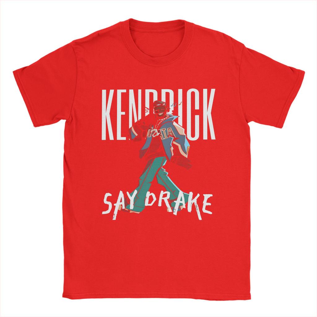 Men's T-Shirt Kendrick Lamar Say Drakes Casual 100% Cotton Tees Short Sleeve Rapper Diss Funny T Shirt Crew Neck Merch Gift Idea