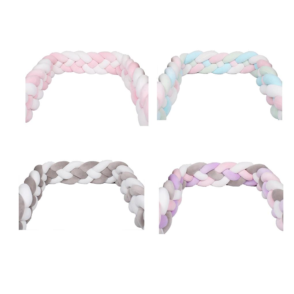 Baby Crib Rail Bumper Home Reusable Washable Soft Newborn Bed Around Protective Cushion Head Protector Bedding