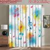 2D Flat Photography Backdrop Tapestry Colorful Musical Notes 100% Polyester Festive Wall Decor Perfect for Suitable for