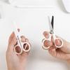 with Cover for Paper Mini Stainless Steel White Tiny Scissors Scissor Office Scissor White Color