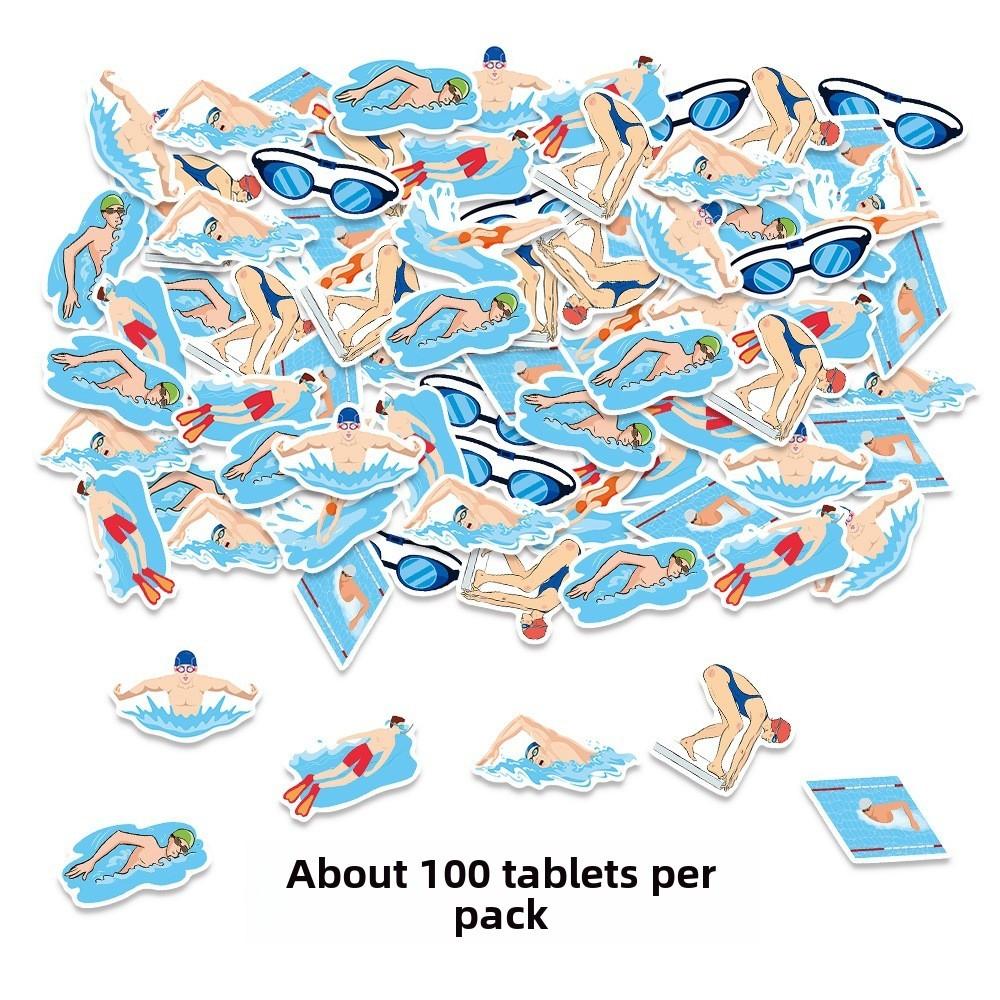 Summer Theme Swimming Confetti Birthday Desktop Party Decoration Throwing Props