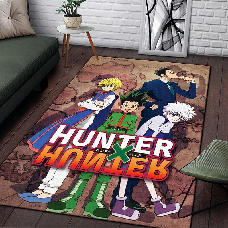 Hunter X Hunter Carpet for Living Room,Soft Flannel Rug for Bedroom ,Anti-Slip  BATHROOM Mat,  Baby Play Mat, Kitchen Mat