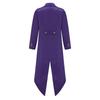 Kids Steampunk Tailcoat Costume Fake Two Piece Victorian Jacket Retro Gold Buttons Renaissance Role Play Vest