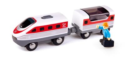 Hape E3774 Funciona con pilas. Juego de tren expreso limitado. 11 x 5 x 4 cm. A partir de 3 años. Juguete de madera.
