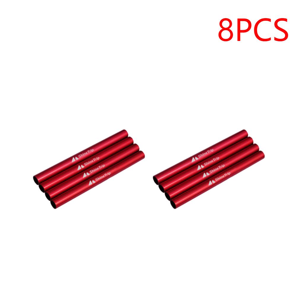 8-40PCS Tent Tube Aluminum Alloy Tent Emergency Tube Lengthen 13cm Lightweight Repair for Hiking Awning Kit Tent Accessories