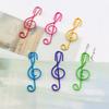 20PCS/Set Durable Music Shape Paper Clips Music Note Music Note Shaped Paper Clip  Books