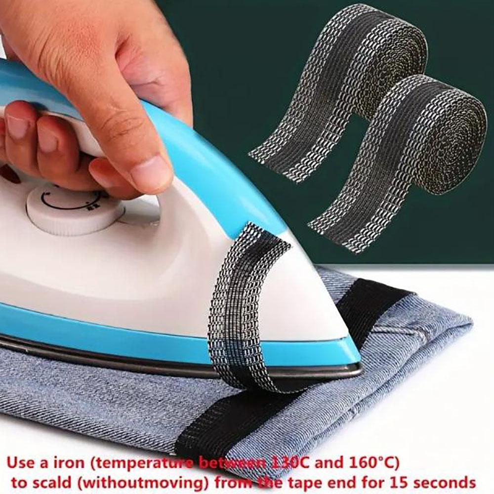 4-Pack 2M Self-Adhesive Pant Mouth Paste Pants Edge Repair Iron-On Hem Clothing Tape No Sew Hemming Fabric Fusing Tape Sewing