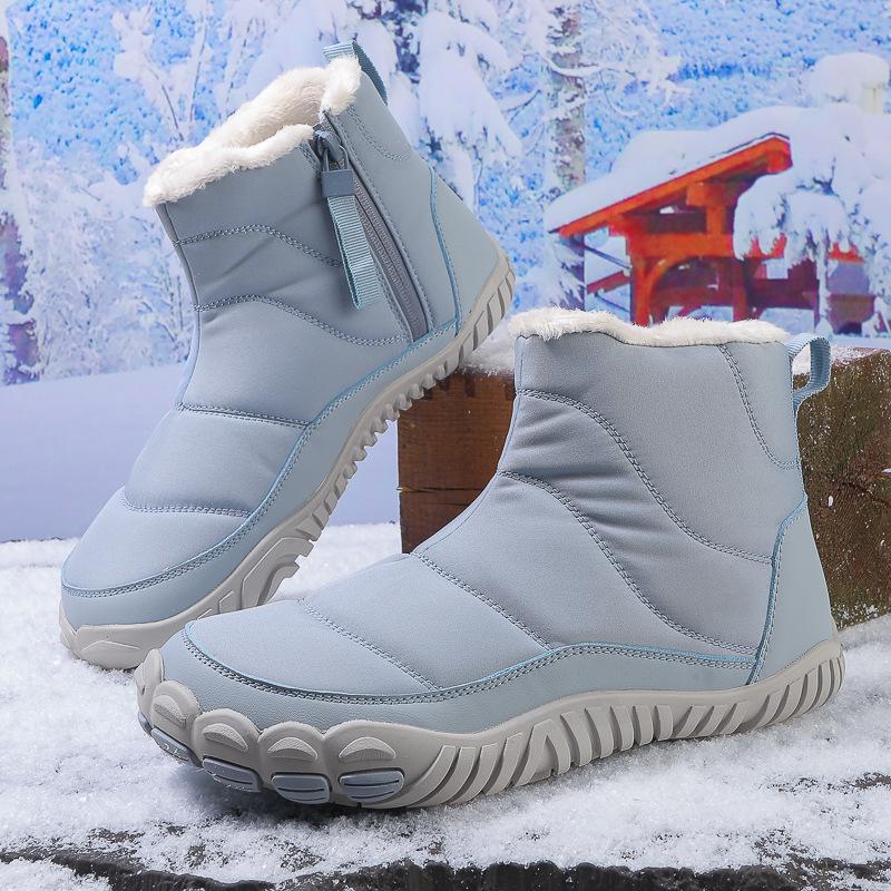 2024 Waterproof Velvet-Lined Snow Boots for Couples: Warm, Thick Cotton Casual Boots for Cold Weather