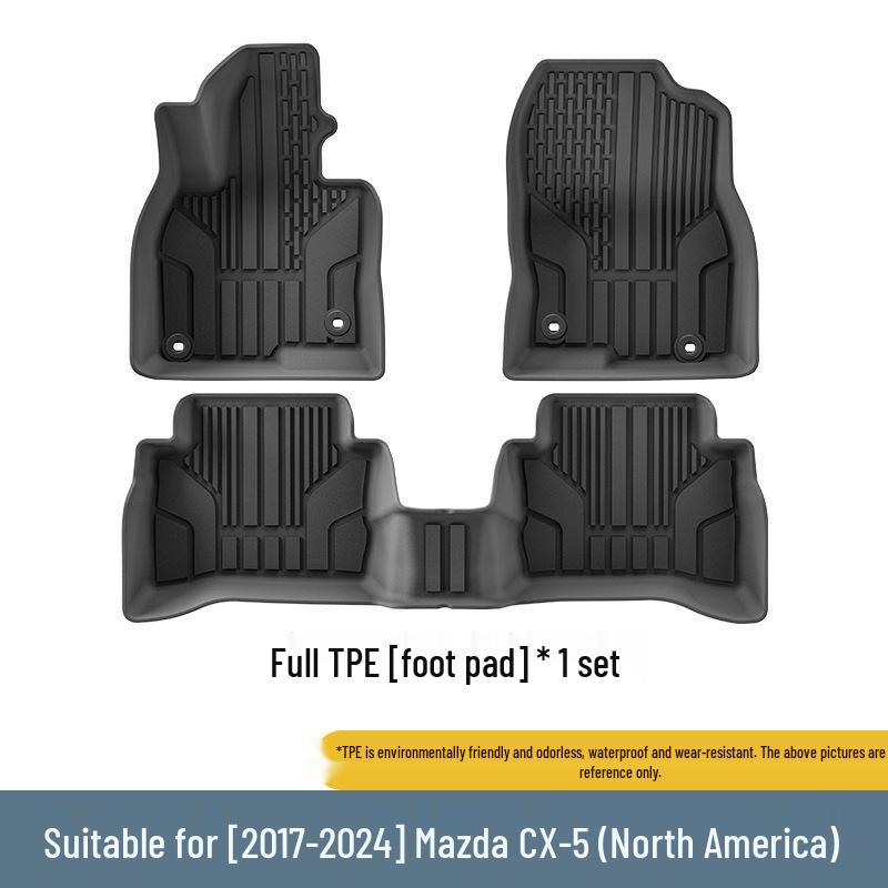 Mazda CX-5 Floor Mats & Trunk Liner (2017-2024), Custom TPE Design