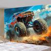 Aurace Übergröße Monster Truck Hintergrundbanner, für Geburtstage, Jubiläen, Innen-/Außenbereich und Partyhintergründe